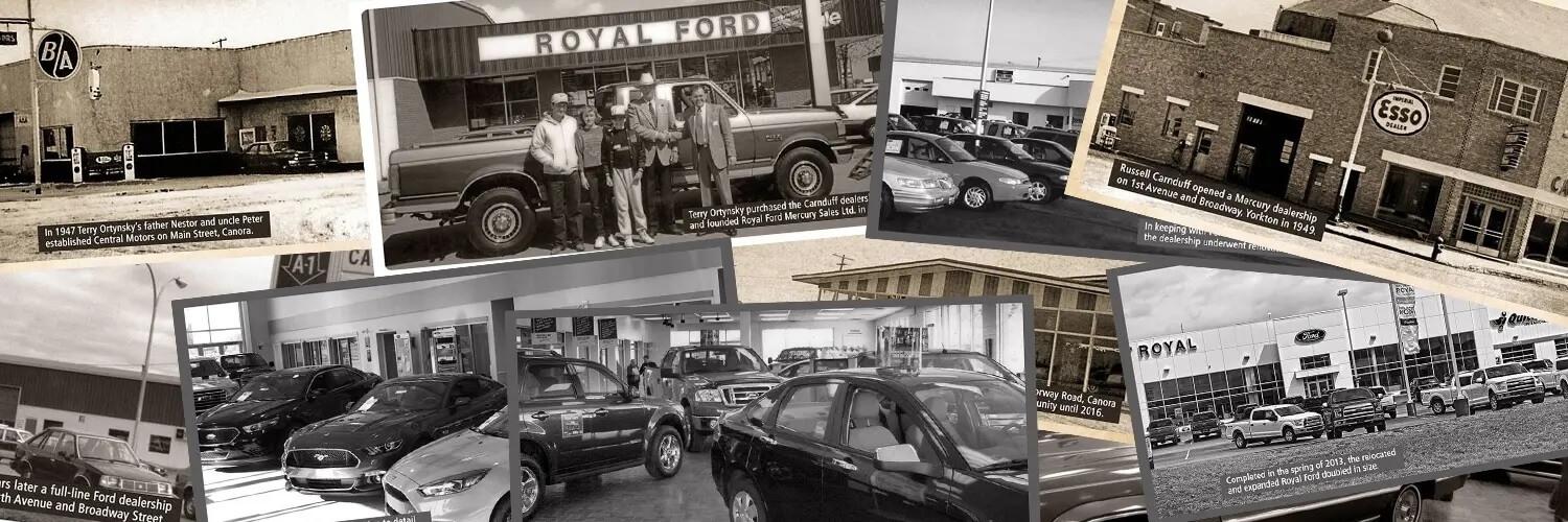 Royal Ford history collage Royal Ford history collage