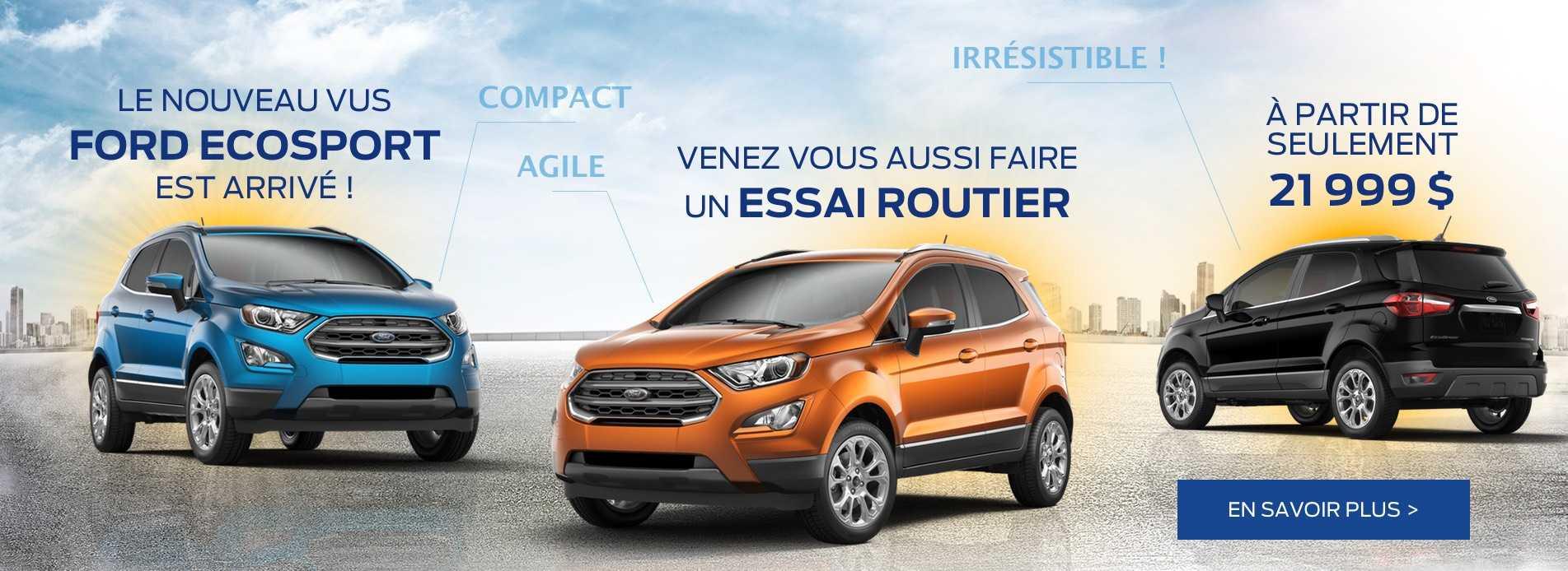 Le nouvel EcoSport 2018 Le nouvel EcoSport 2018