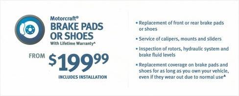 BRAKE PADS OR SHOES BRAKE PADS OR SHOES