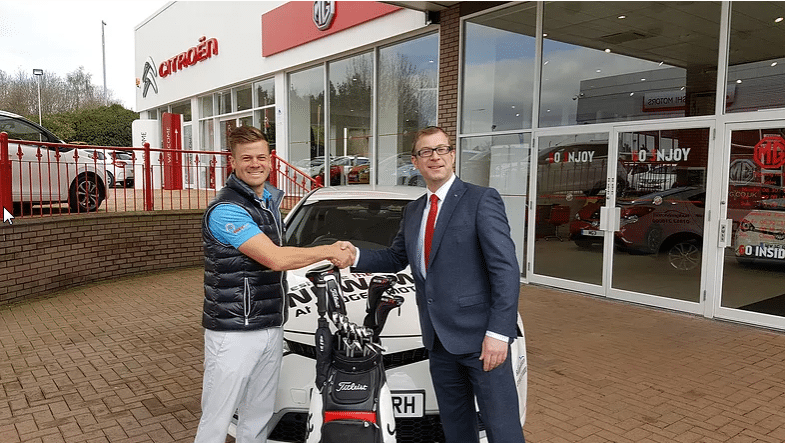 PGA Champion Luke Towler at Budgen Motors MG Telford PGA Champion Luke Towler at Budgen Motors MG Telford