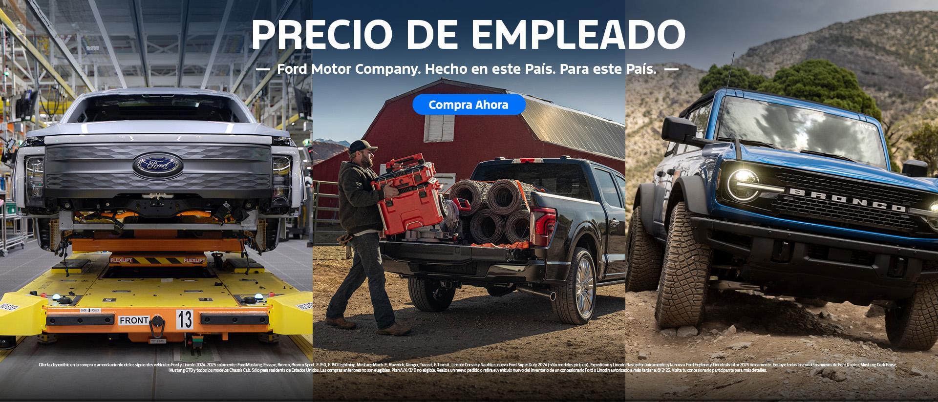 Para América, desde América | Precios para empleados de Ford para todos | Concesionarios Ford del Sur de California
