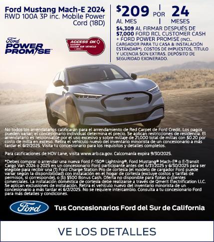 Ford Employee Pricing | Ford Mustang Mach-E Select Lease Offer | Southern California Ford Dealers