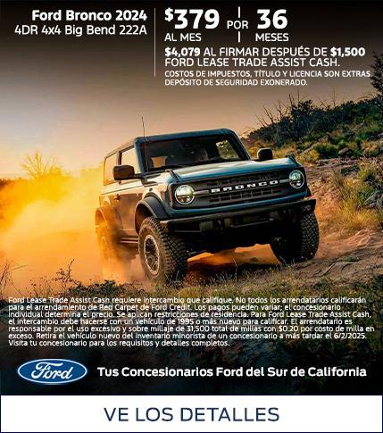 Ford Employee Pricing | Ford Bronco Lease Offer | Southern California Ford Dealers