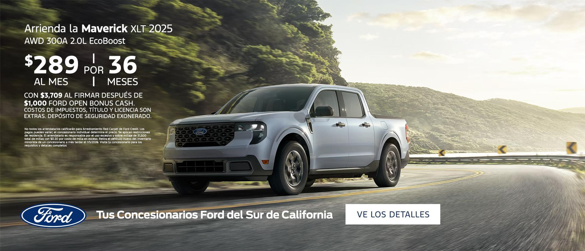 2025 Ford Maverick Lease Offer | Southern California Ford Dealers