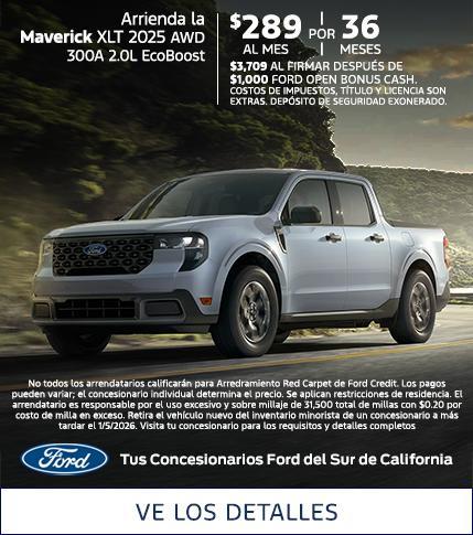 2025 Ford Maverick Lease Offer | Southern California Ford Dealers