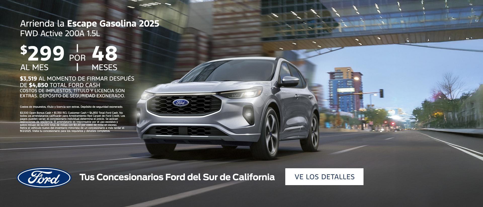 Ford Escape Gas Lease Offer | Southern California Ford Dealers
