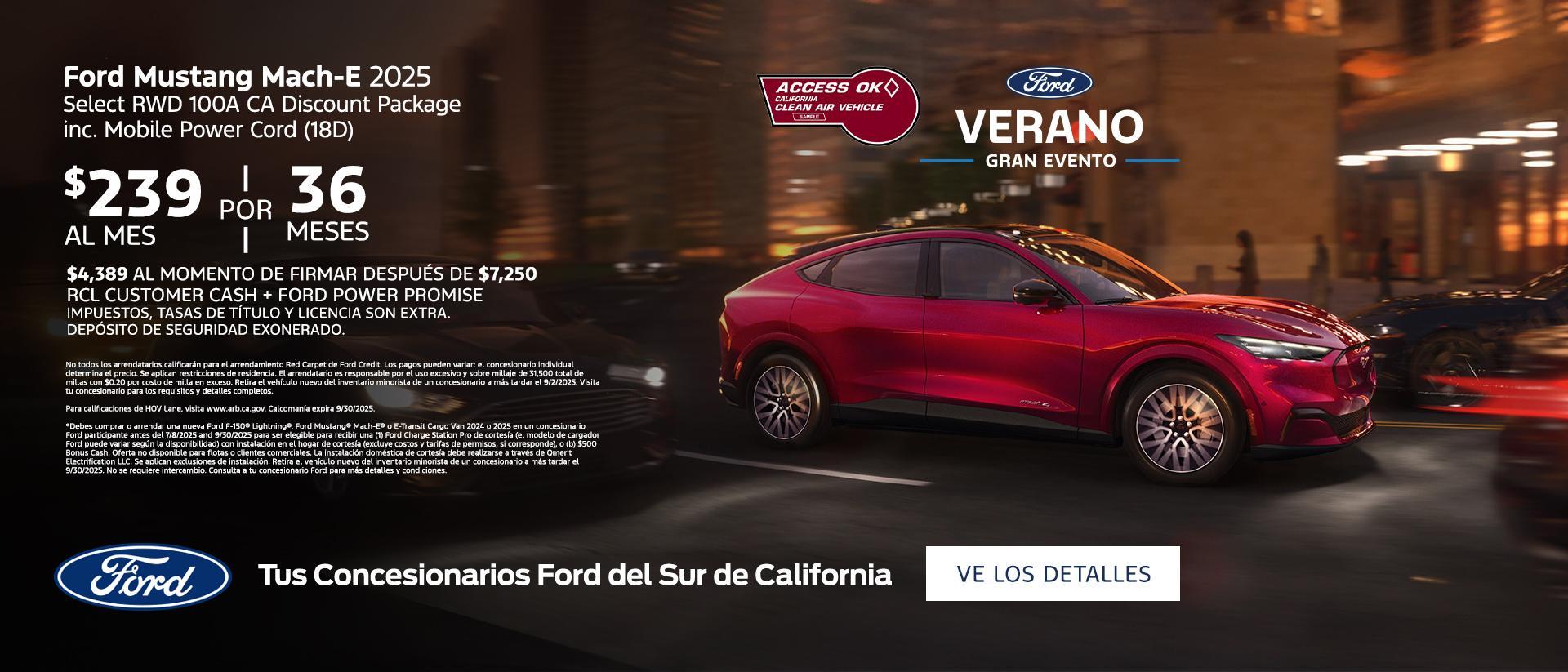 Ford Mustang Mach-E Select Lease Offer | Southern California Ford Dealers