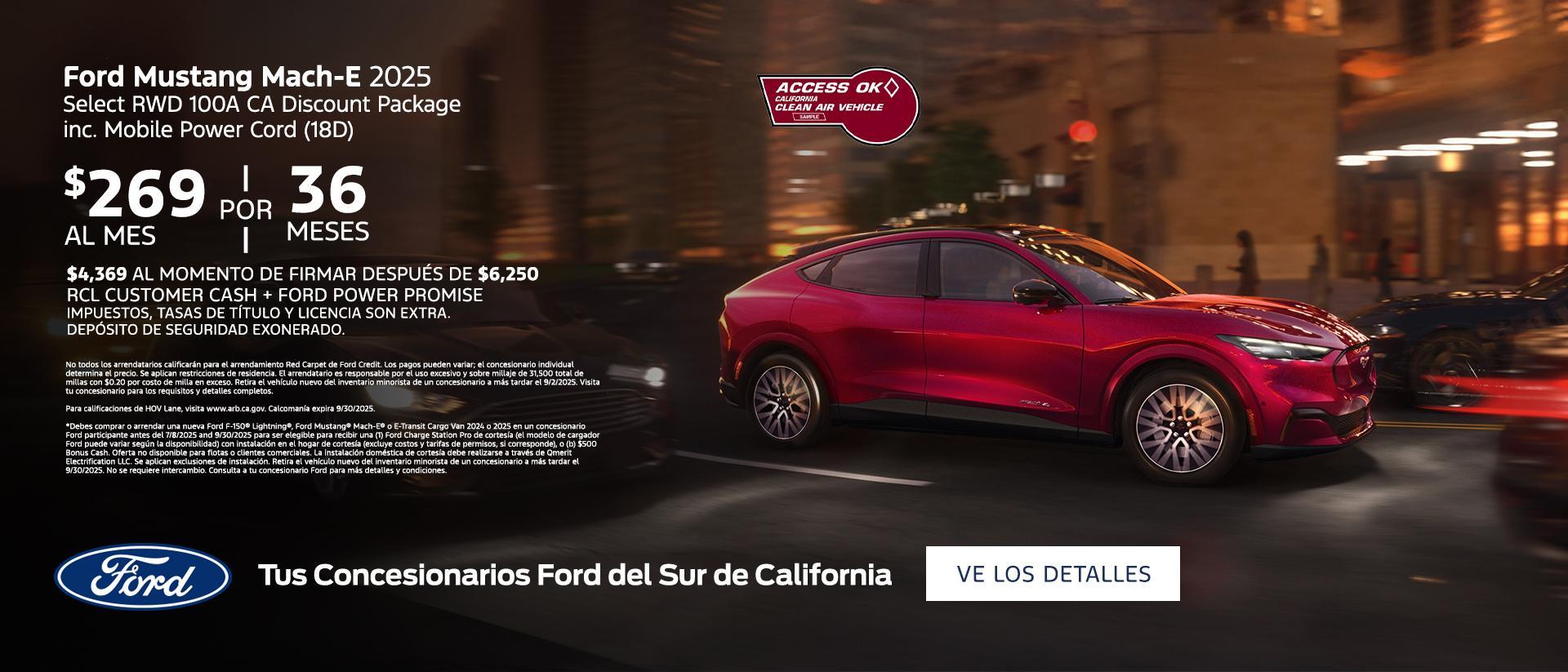 Ford Mustang Mach-E Select Lease Offer + Ford Power Promise | Southern California Ford Dealers