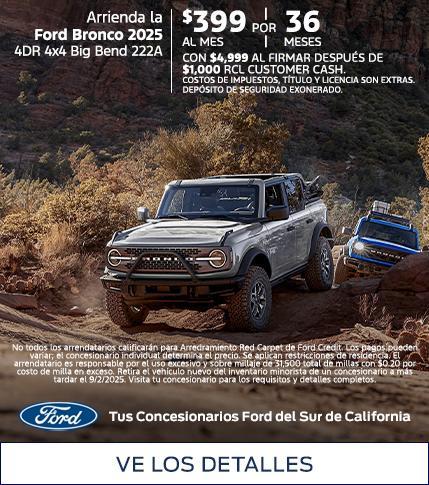 Ford Bronco Lease Offer | Southern California Ford Dealers