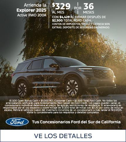 Ford Explorer Lease Offer | Southern California Ford Dealers