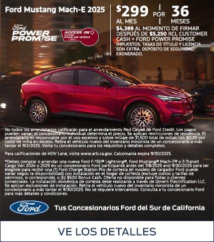 Ford Mustang Mach-E Lease Offer | Southern California Ford Dealers