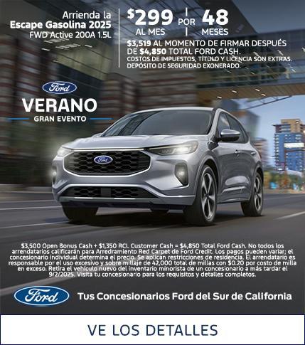 Ford Escape Gas Lease Offer | Ford Summer Sales Event | Southern California Ford Dealers