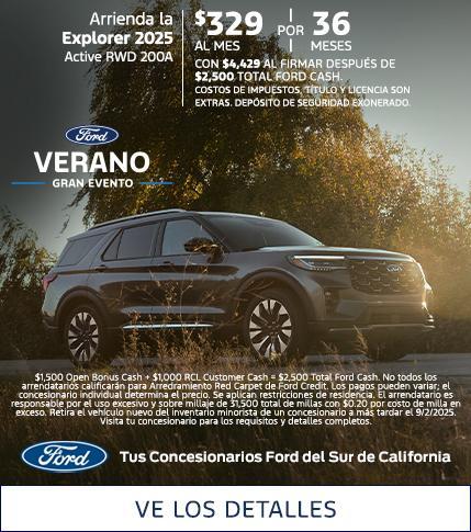 Ford Explorer Lease Offer | Ford Summer Sales Event | Southern California Ford Dealers