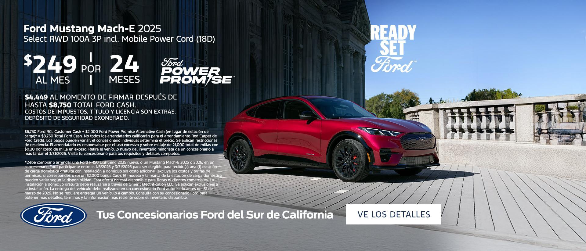 Ford Mustang Mach-E Select Lease Offer + Ford Power Promise | Southern California Ford Dealers