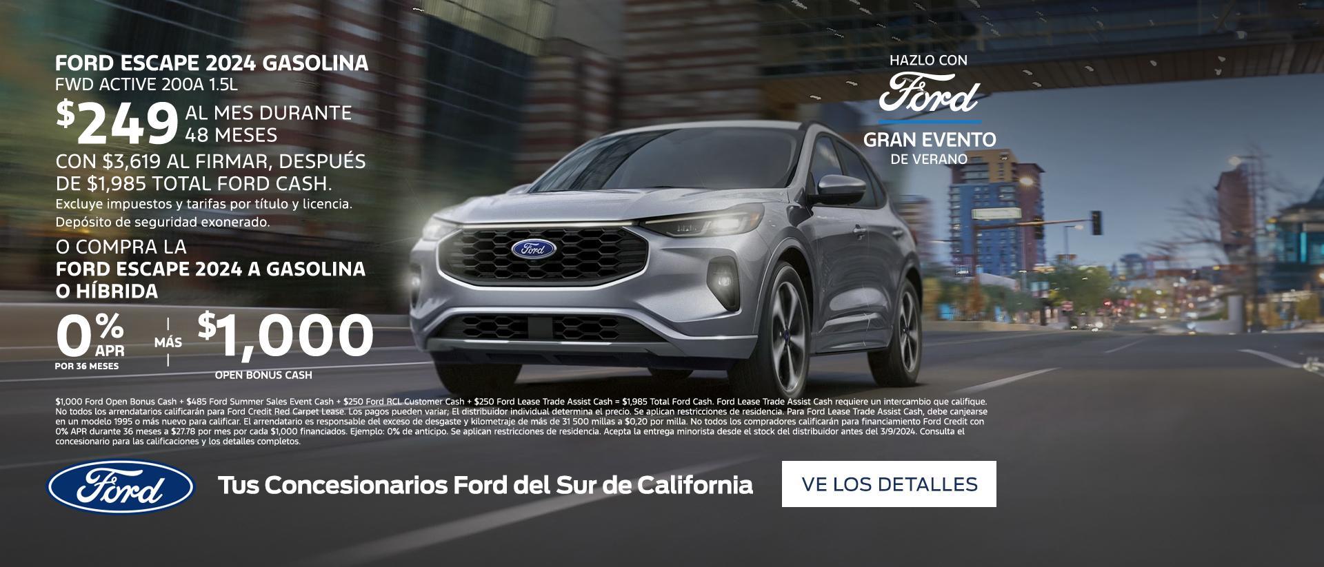 Make it Ford Summer Sales Event | Ford Escape Gas Offers | Southern California Ford Dealers