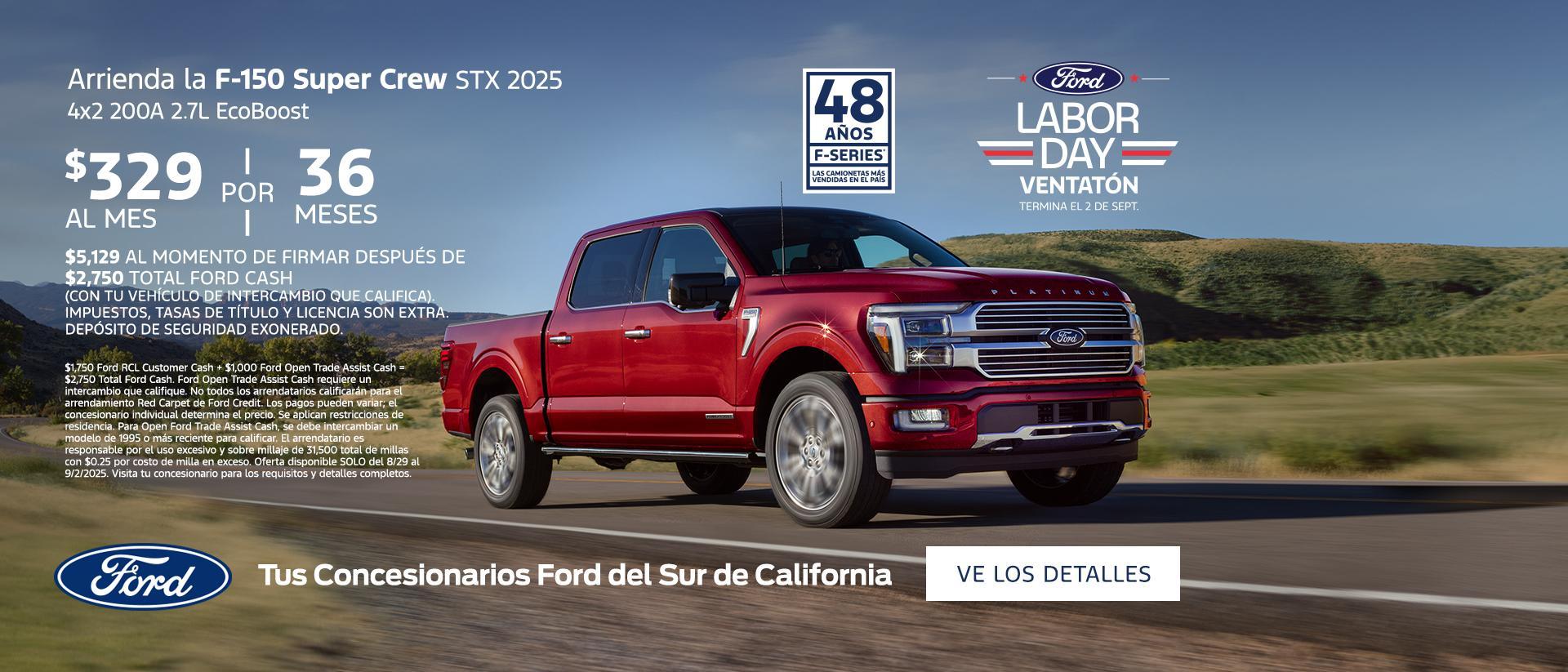Labor Day Sellathon 2025 | 2025 Ford F-150 Lease Offer | Southern California Ford Dealers
