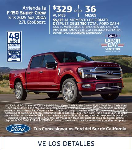 Labor Day Sellathon 2025 | 2025 Ford F-150 Lease Offer | Southern California Ford Dealers