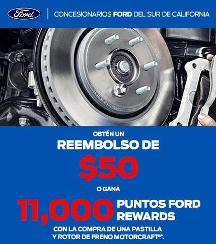 $50 Rebate -OR- 11,000 Points | Ford Service | Southern California Ford Dealers