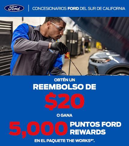 $20 Rebate -OR- 5,000 Points | Ford Service | Southern California Ford Dealers