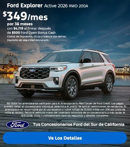 Ford Explorer Lease Offer | Southern California Ford Dealers