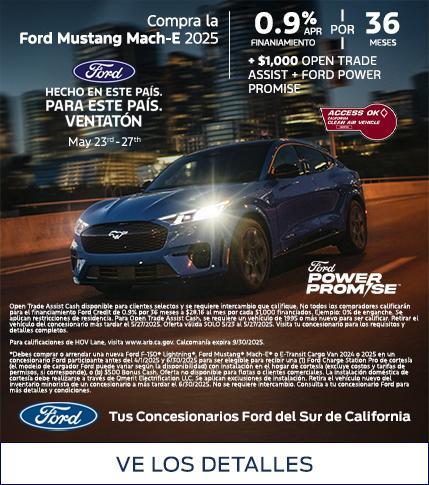 Ford Memorial Day Sellathon 2025 | Ford Mustang Mach-E Purchase Offer | Southern California Ford Dealers