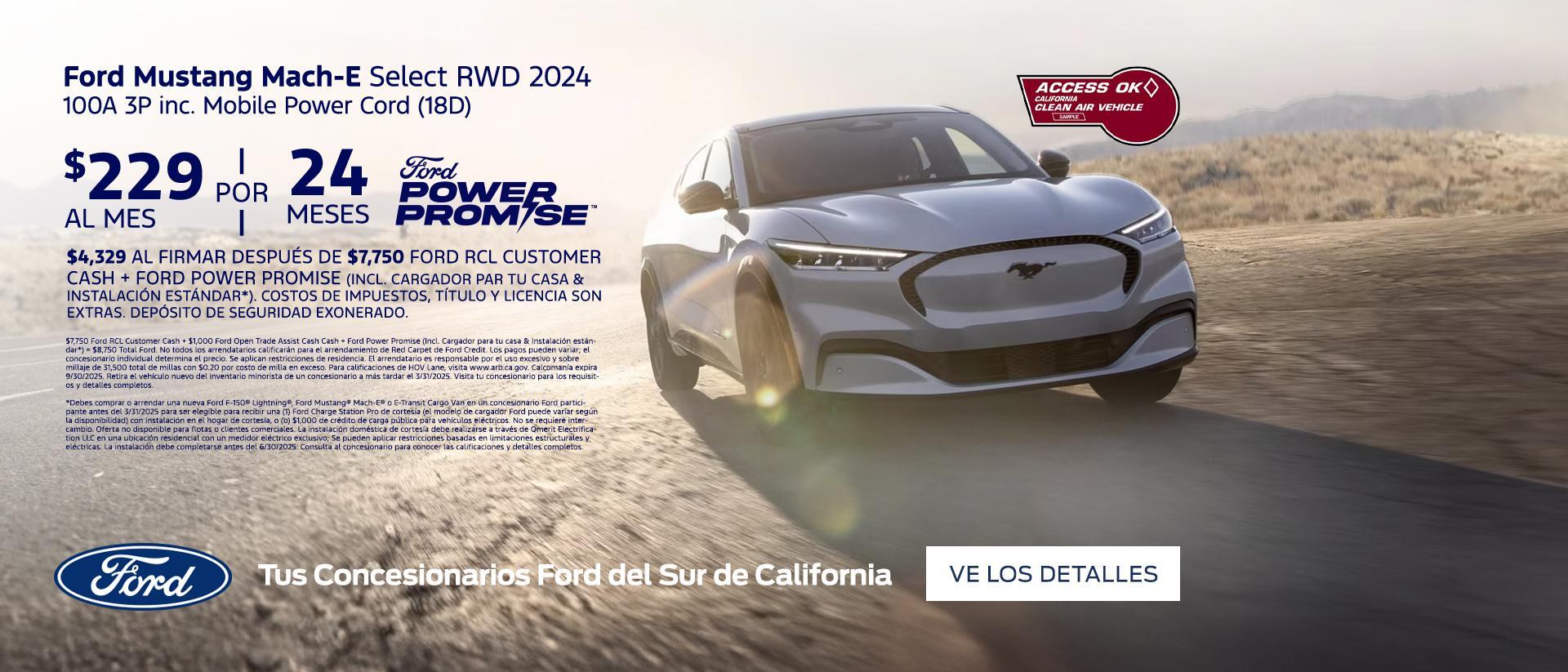 Ford Mustang Mach-E Select Lease Offer | Southern California Ford Dealers