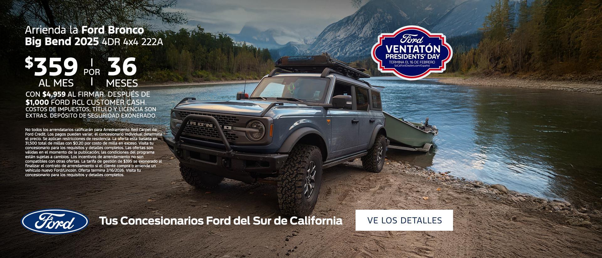 Ford Presidents Day Sellathon 2026 | 2025 Ford Bronco Lease Offer | Southern California Ford Dealers