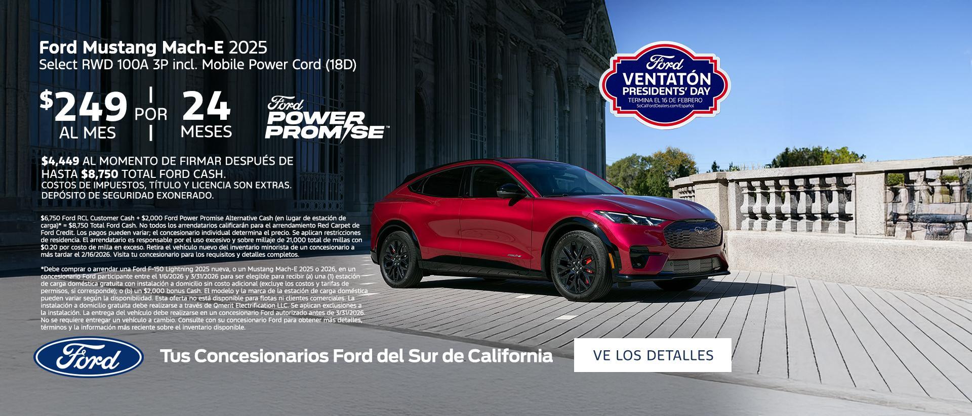 Ford Presidents Day Sellathon 2026 | 2025 Ford Mustang Mach-E Lease Offer | Southern California Ford Dealers