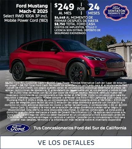 Ford Presidents Day Sellathon 2026 | 2025 Ford Mustang Mach-E Lease Offer | Southern California Ford Dealers