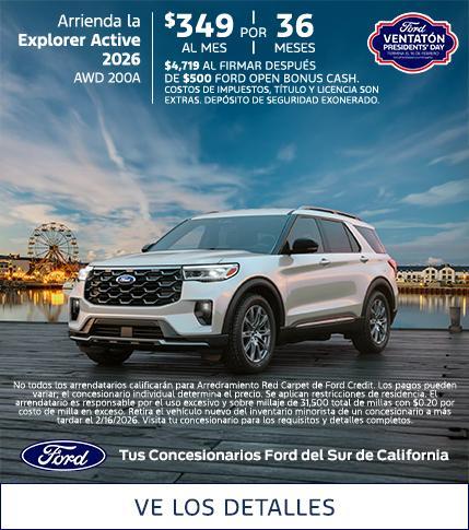 Ford Presidents Day Sellathon 2026 | 2026 Ford Explorer Lease Offer | Southern California Ford Dealers