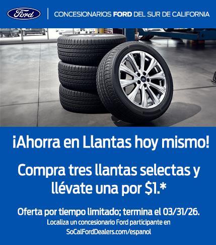 Buy 3 Tires, Get 4th for $1 | Ford Service | Southern California Ford Dealers