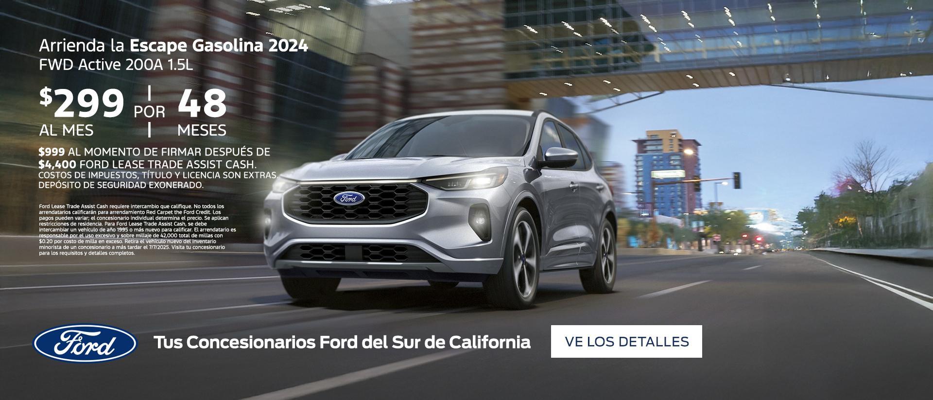Ford Escape Gasolina Lease Offer | Southern California Ford Dealer