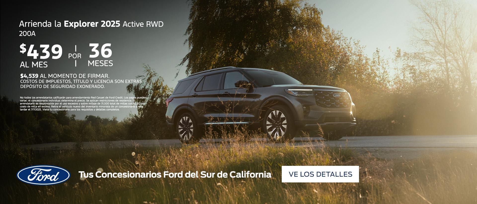 Ford Explorer Lease Offer | Southern California Ford Dealers