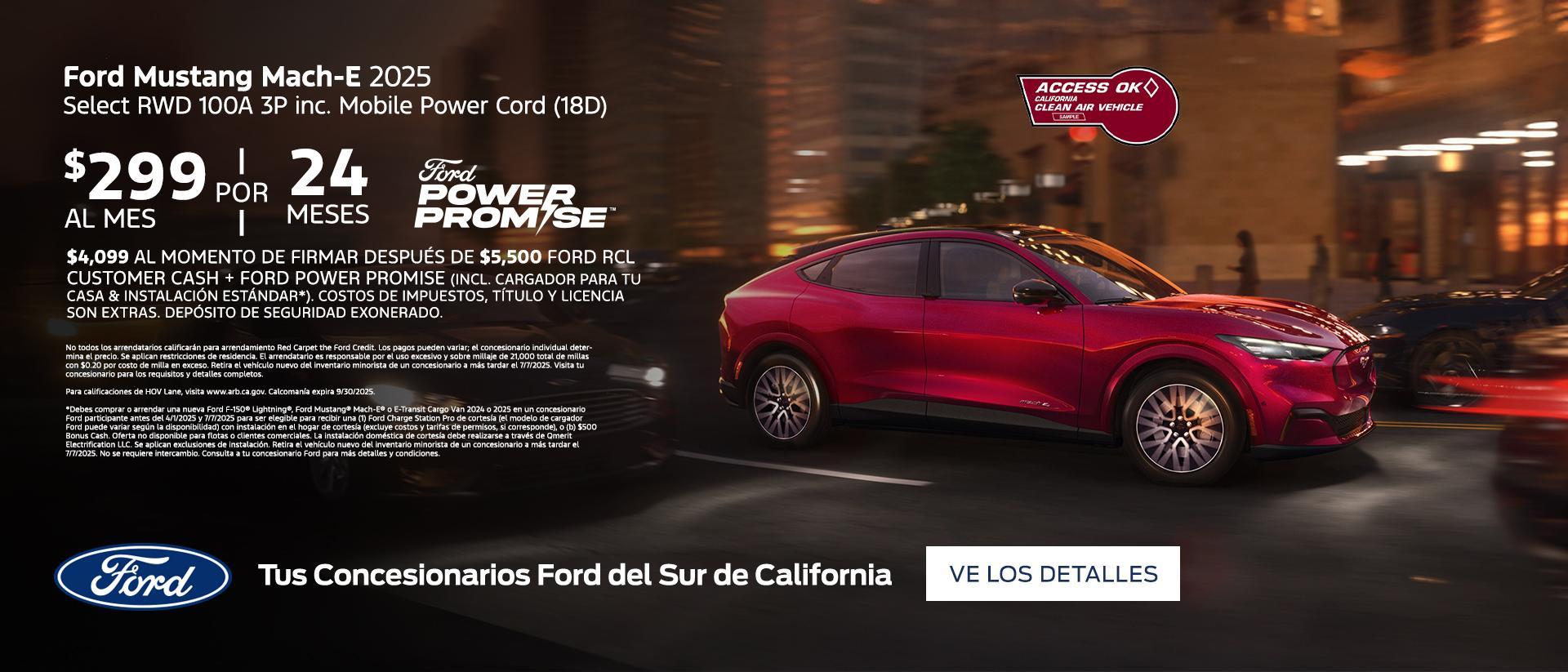 Ford Mustang Mach-E Select Lease Offer | Southern California Ford Dealers