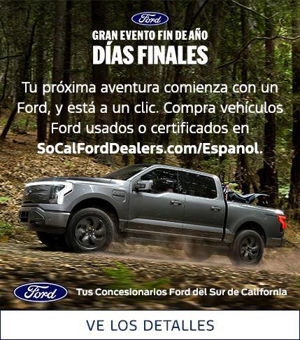  Evento de Ventas de Fin de Año de Ford | Vehículos Certificados y Usados ​​Ford | Concesionarios Ford del Sur de California