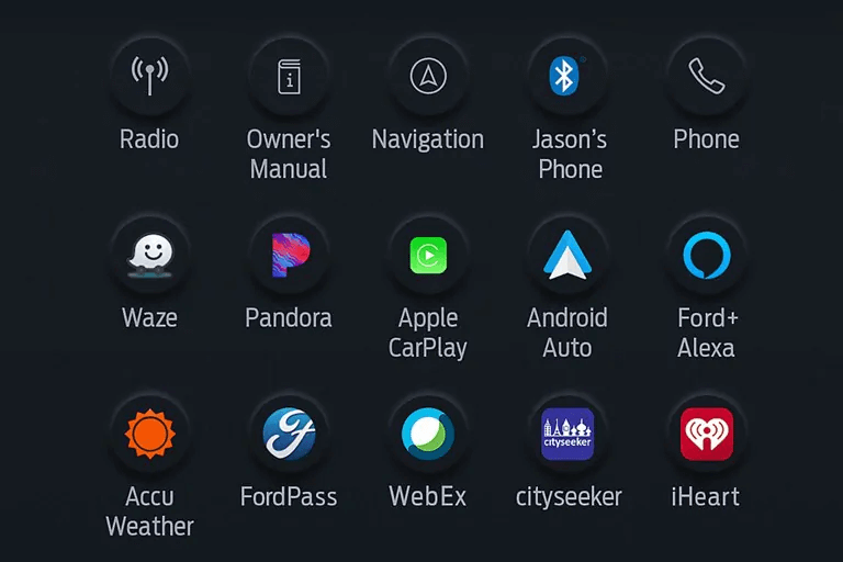 Ford SYNC 4 apps