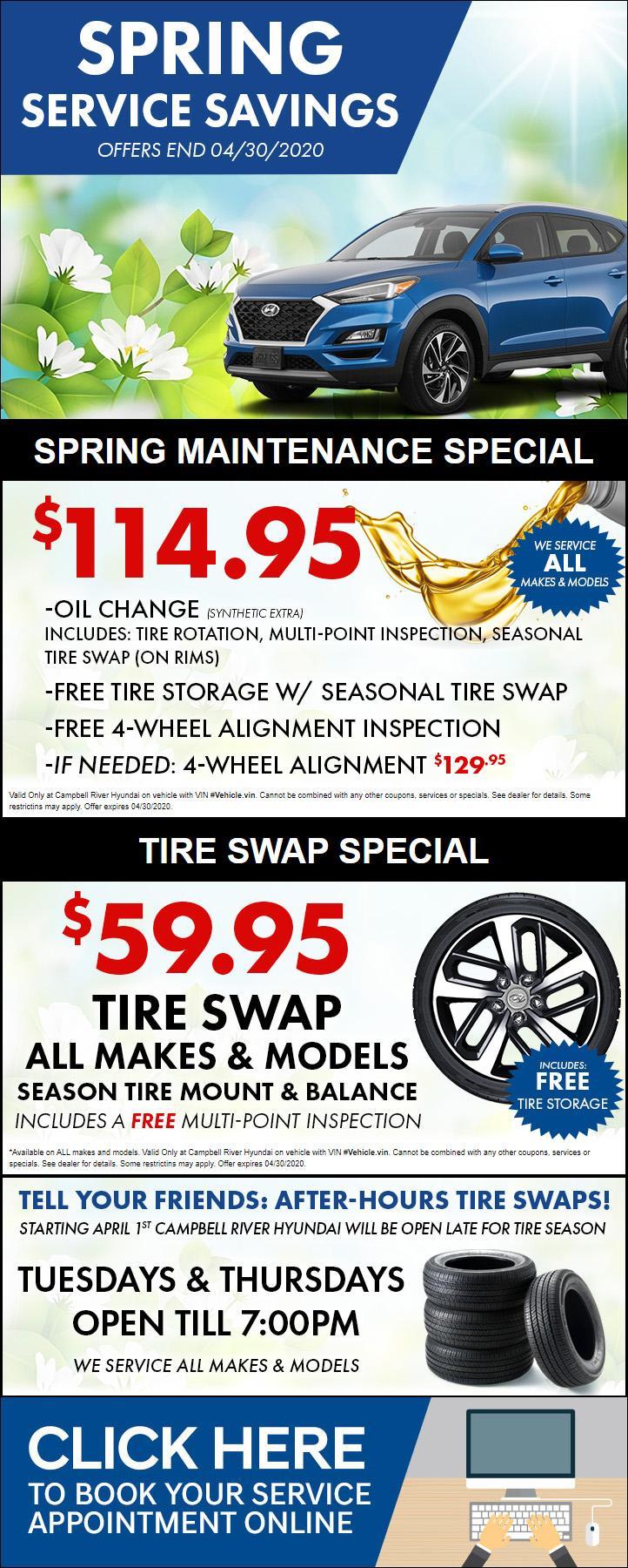 Current Service Special - Campbell River Hyundai Current Service Special - Campbell River Hyundai