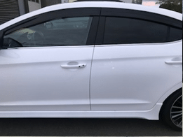 Hyundai White Exterior | Vent Visors | Accessories Department | Campbell River Hyundai Hyundai White Exterior | Vent Visors | Accessories Department | Campbell River Hyundai
