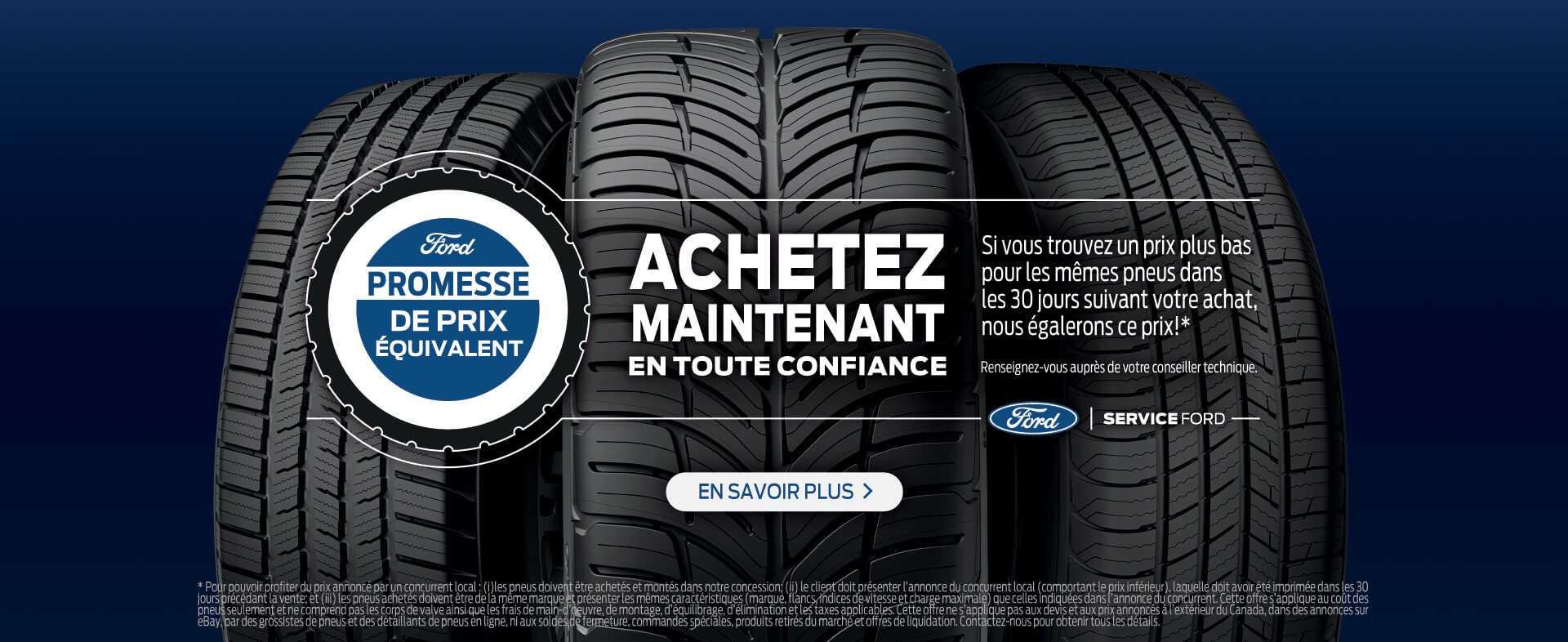 Promesse de prix équivalent Promesse de prix équivalent