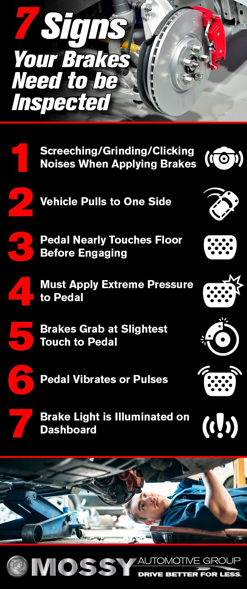 7 Signs your brakes need to be inspected