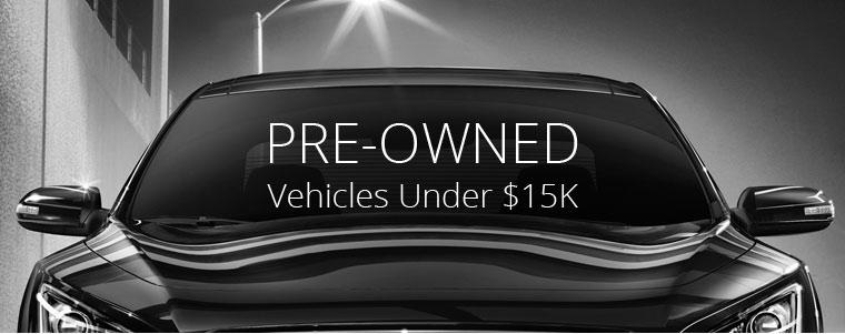 Pre-Owned Vehicles under $15K