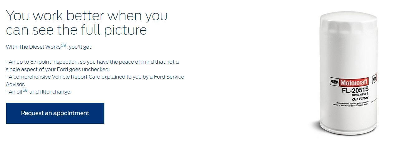 The works Service offer Sterling Ford The works Service offer Sterling Ford