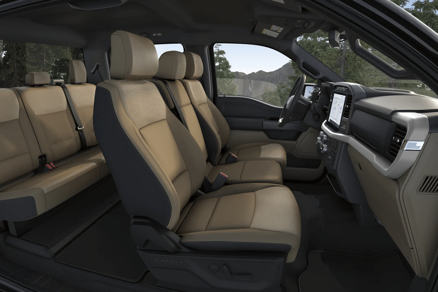 2023 Ford F-150 available leather trimmed seats