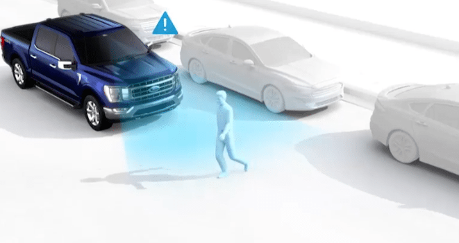 2023 Ford F-150 pre-collision assist with automatic emergency braking