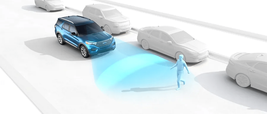 2024 Ford Explorer pre-collision assist with automatic emergency braking