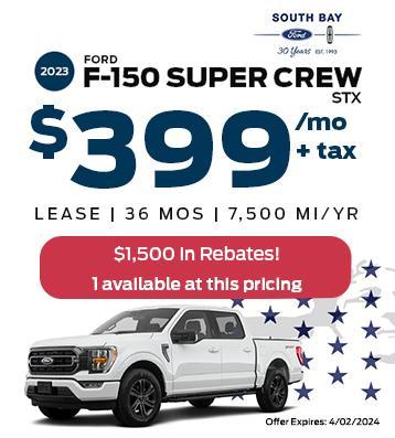 Ford F-150 Lease Offer | South Bay Ford