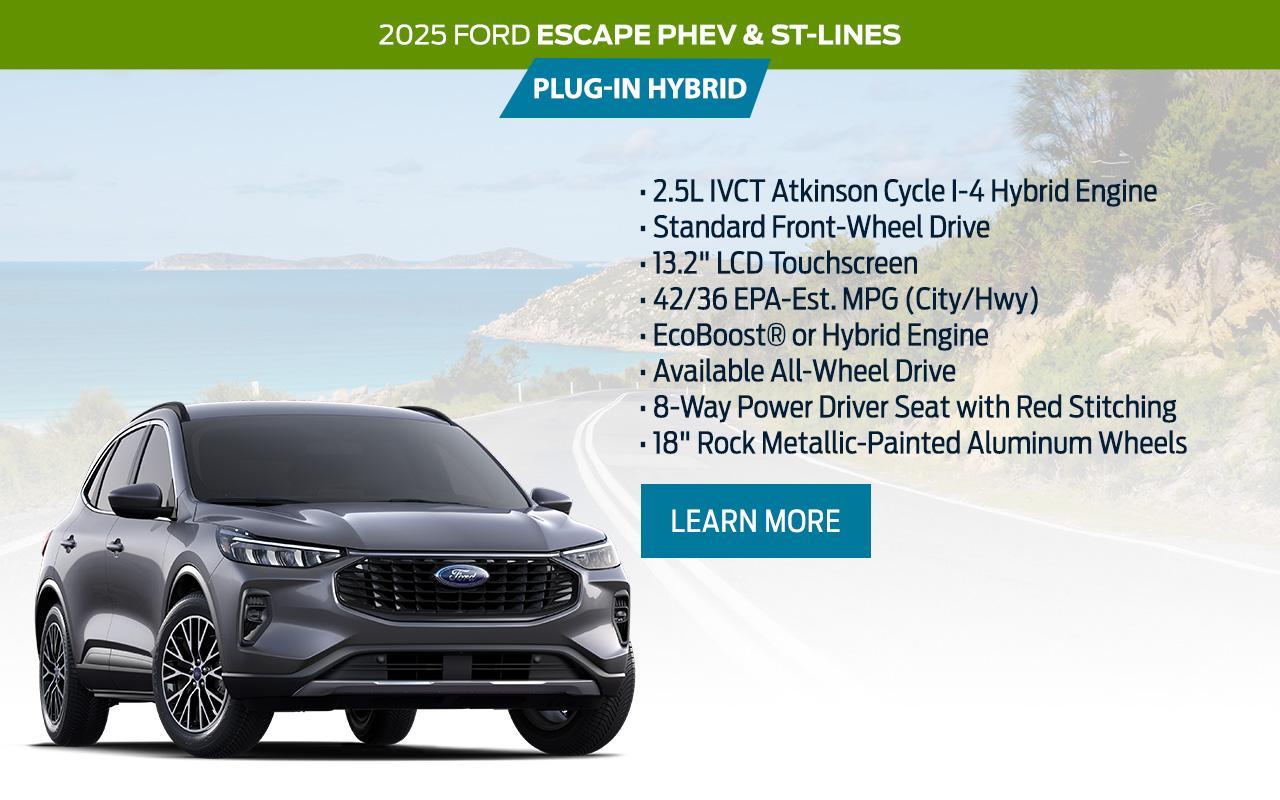 2025 Ford Escape Plug-In Hybrid & ST-Line | South Bay Ford