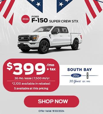 2024 Ford F-150 lease deals at Hawthorne Ford dealership