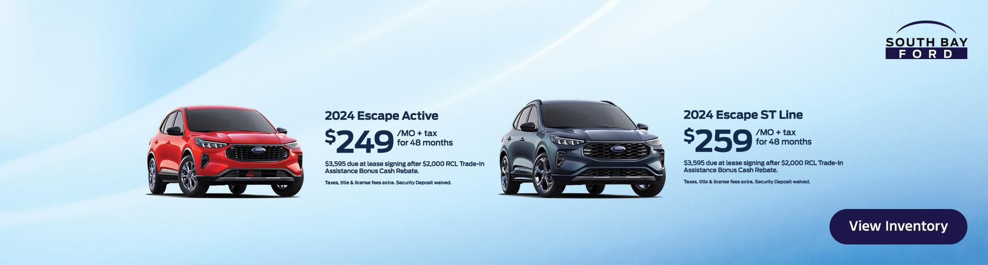 Ford Escape Lease Offer at South Bay Ford in Hawthorne, CA