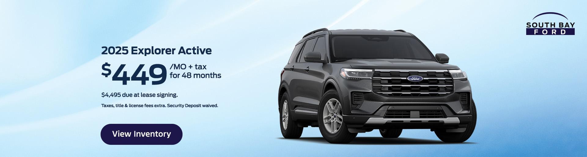 Ford Explorer Lease Offer at South Bay Ford in Hawthorne, CA